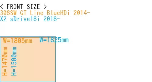 #308SW GT Line BlueHDi 2014- + X2 sDrive18i 2018-
